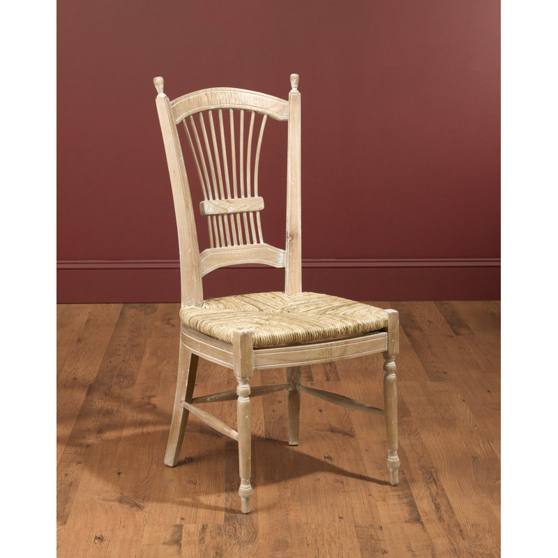 AA Importing Wheat Back Side Solid Wood Dining Chair & Reviews Wayfair
